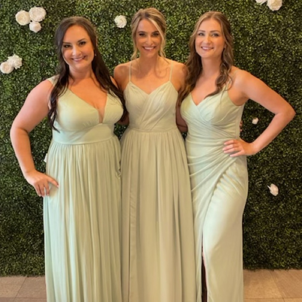 Green bridesmaid dress!